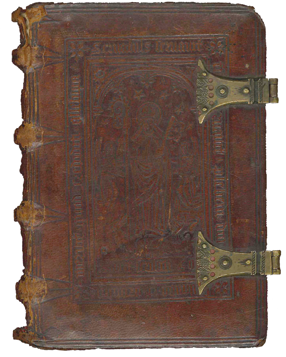 Fig. 9  Manuscript binding, blind stamped leather over boards, made by the beghards of Maastricht c. 1500. Maastricht, Regionaal Historisch Centrum Limburg, 22.001A Handschriften GAM, inv.nr. 462.