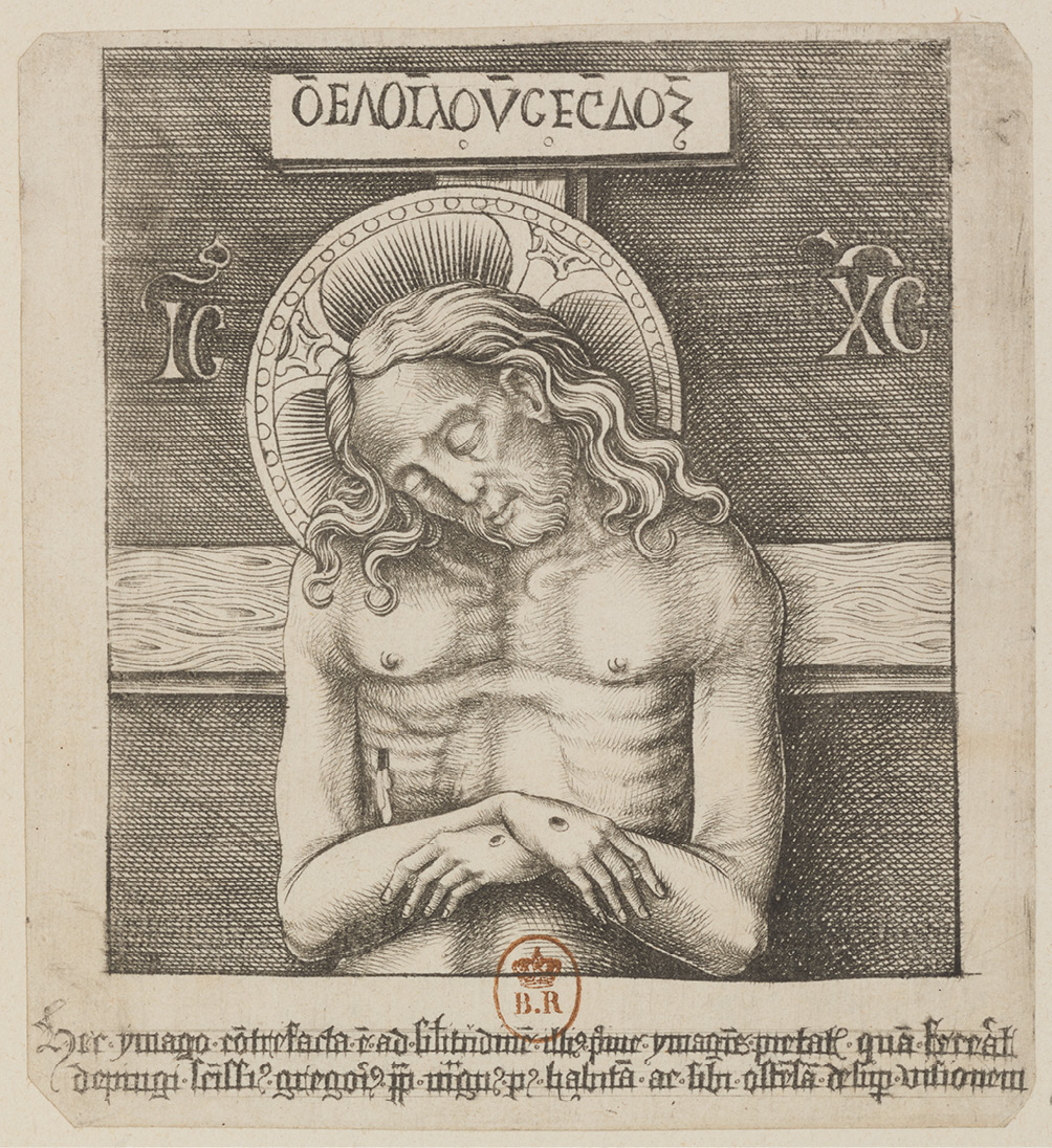Fig. 28  Israhel van Meckenem, Christ as Man of Sorrows, engraving. Paris, BnF, Département des Estampes, Ea 48Res.