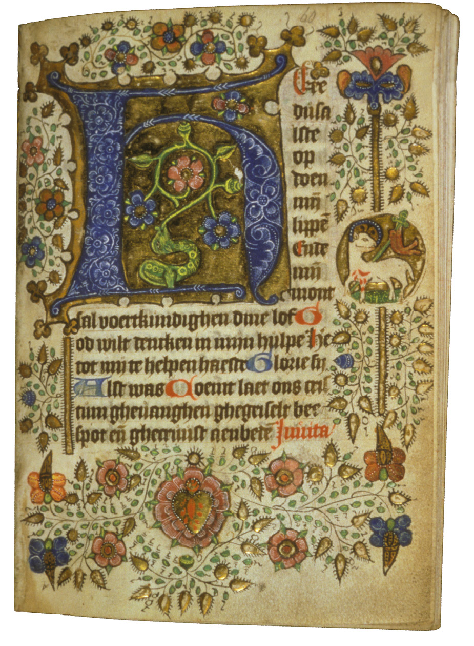 Figs. 109  Opening at the Hours of the Cross, in a book of hours from the region of Arnhem. London, British Library, Add. Ms. 17524, fol. 59v–60r.