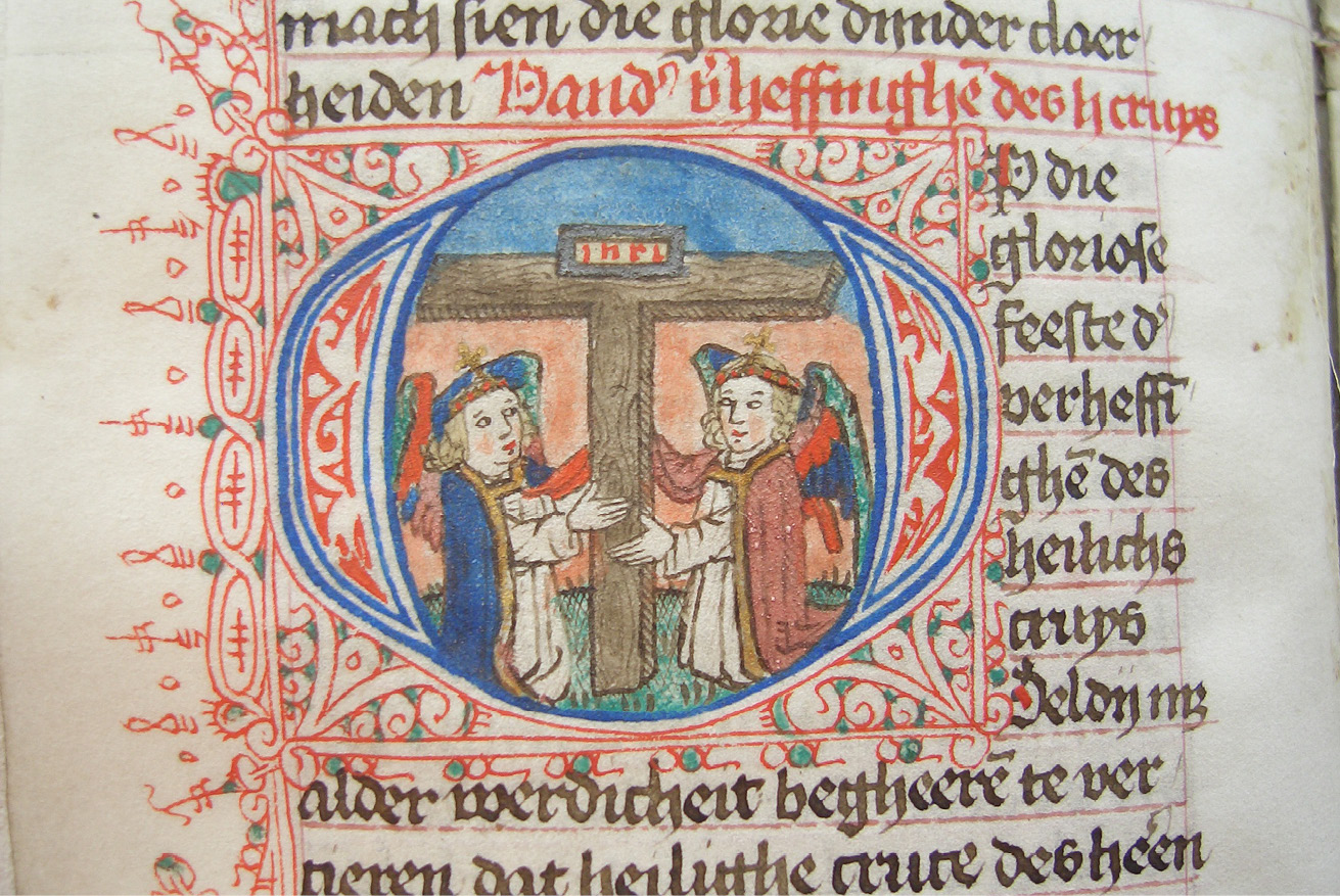 Fig. 124  Folio in a prayerbook, with prayers for the feast of the Holy Cross. Heverlee, Abdij van Park, Ms. 18, fol. 54v.