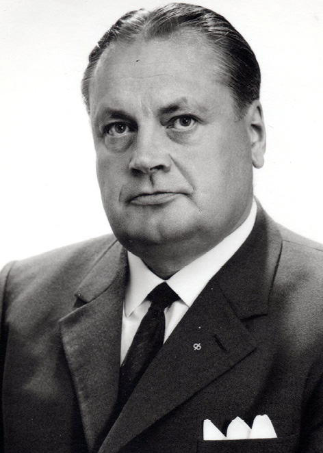 Portrait of Edvin Lygdbäck. Photograph.