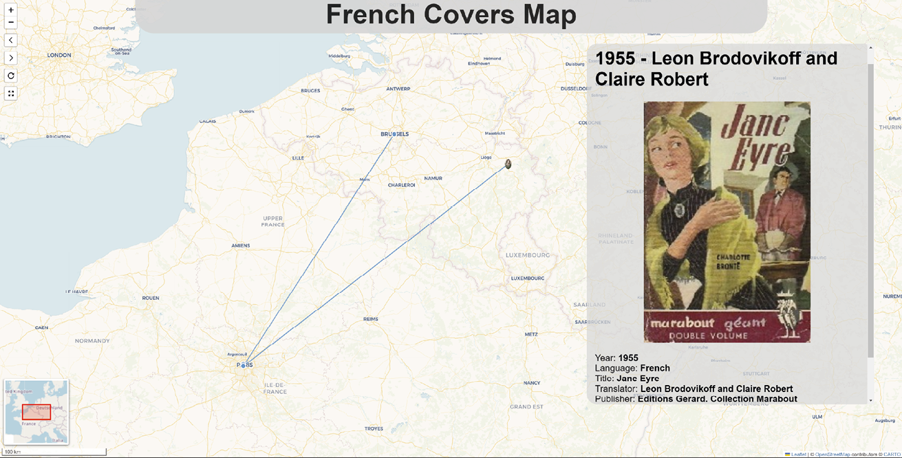 French Covers Map