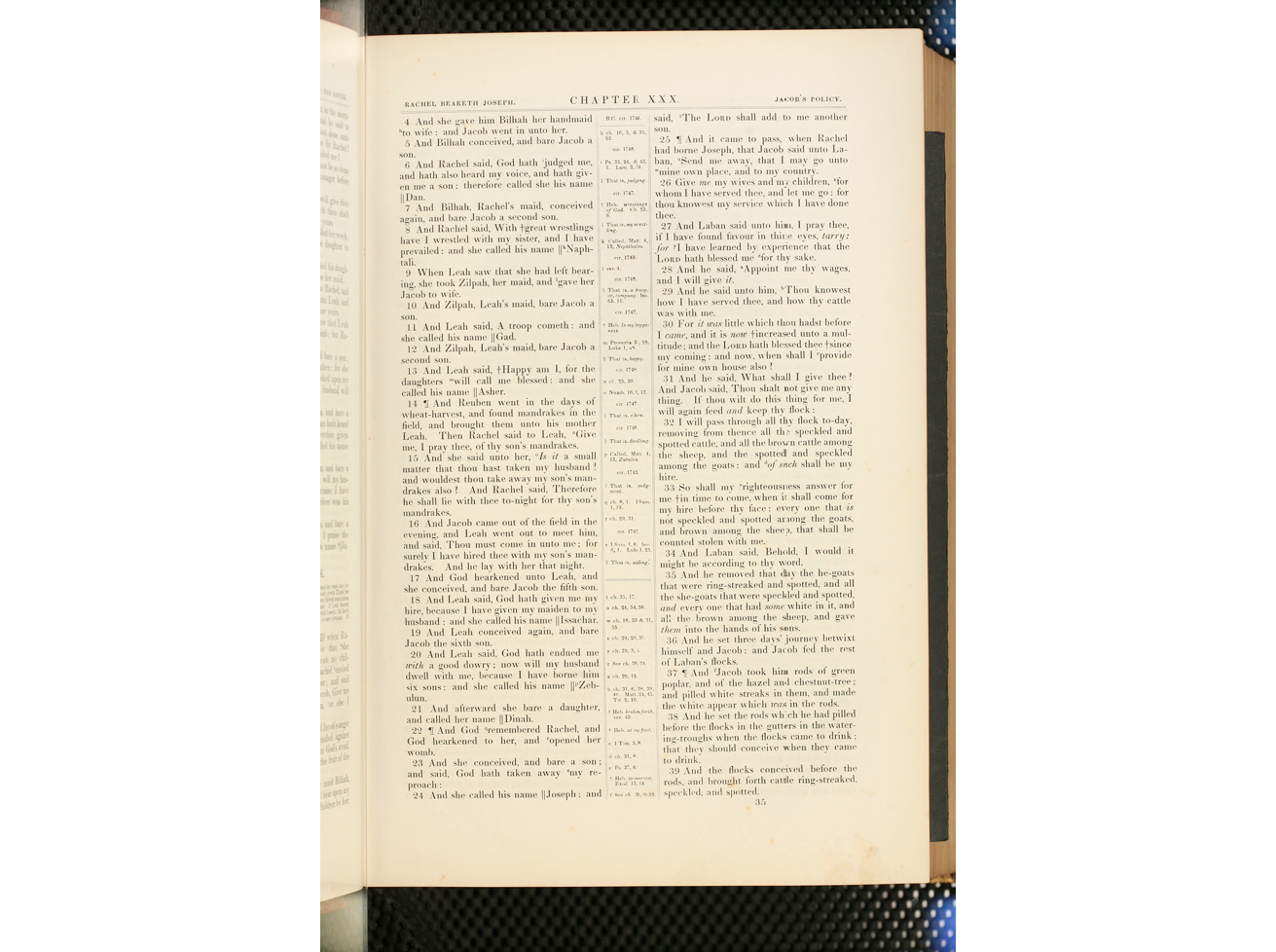 A page from Harpers Illustrated Bible with no illustrations.