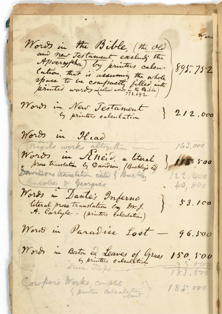 The left-hand page of a small notebook covered in handwriting in black ink.
