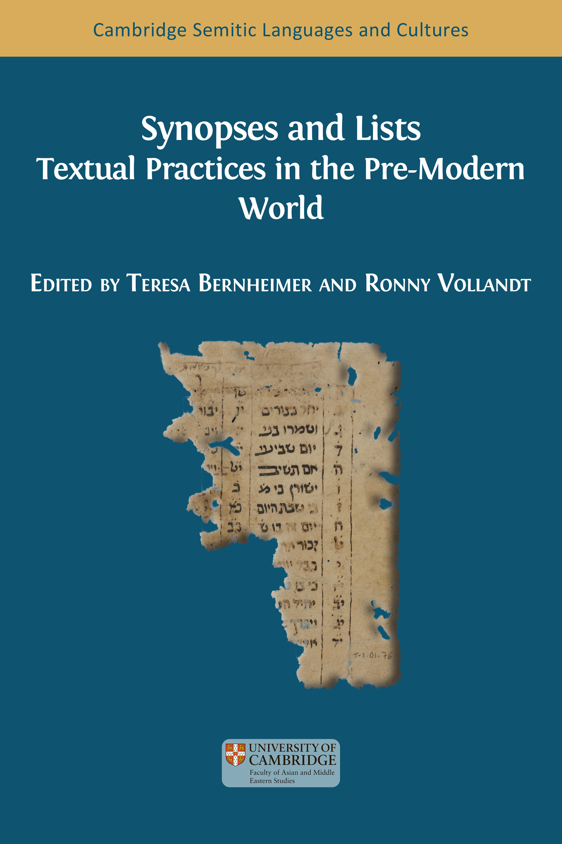 cover for Synopses and Lists: Textual Practices in the Pre-Modern World