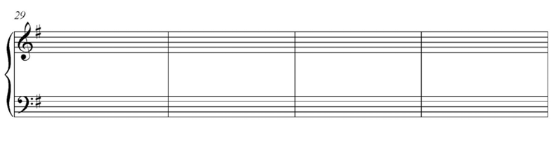 Musical notation of Bach’s Goldberg variation