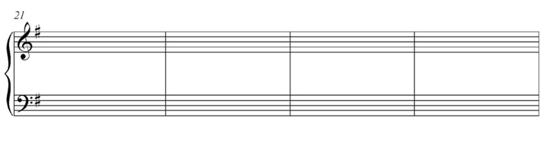 Musical notation of Bach’s Goldberg variation