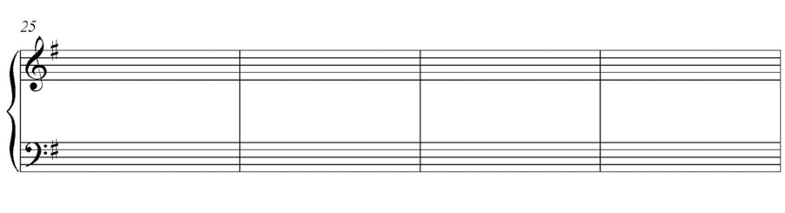 Musical notation of Bach’s Goldberg variation