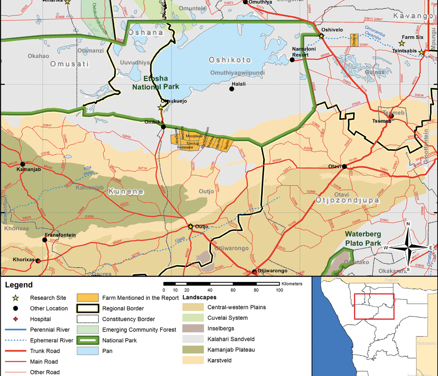 Haiǁom resettlement farms in 2014.