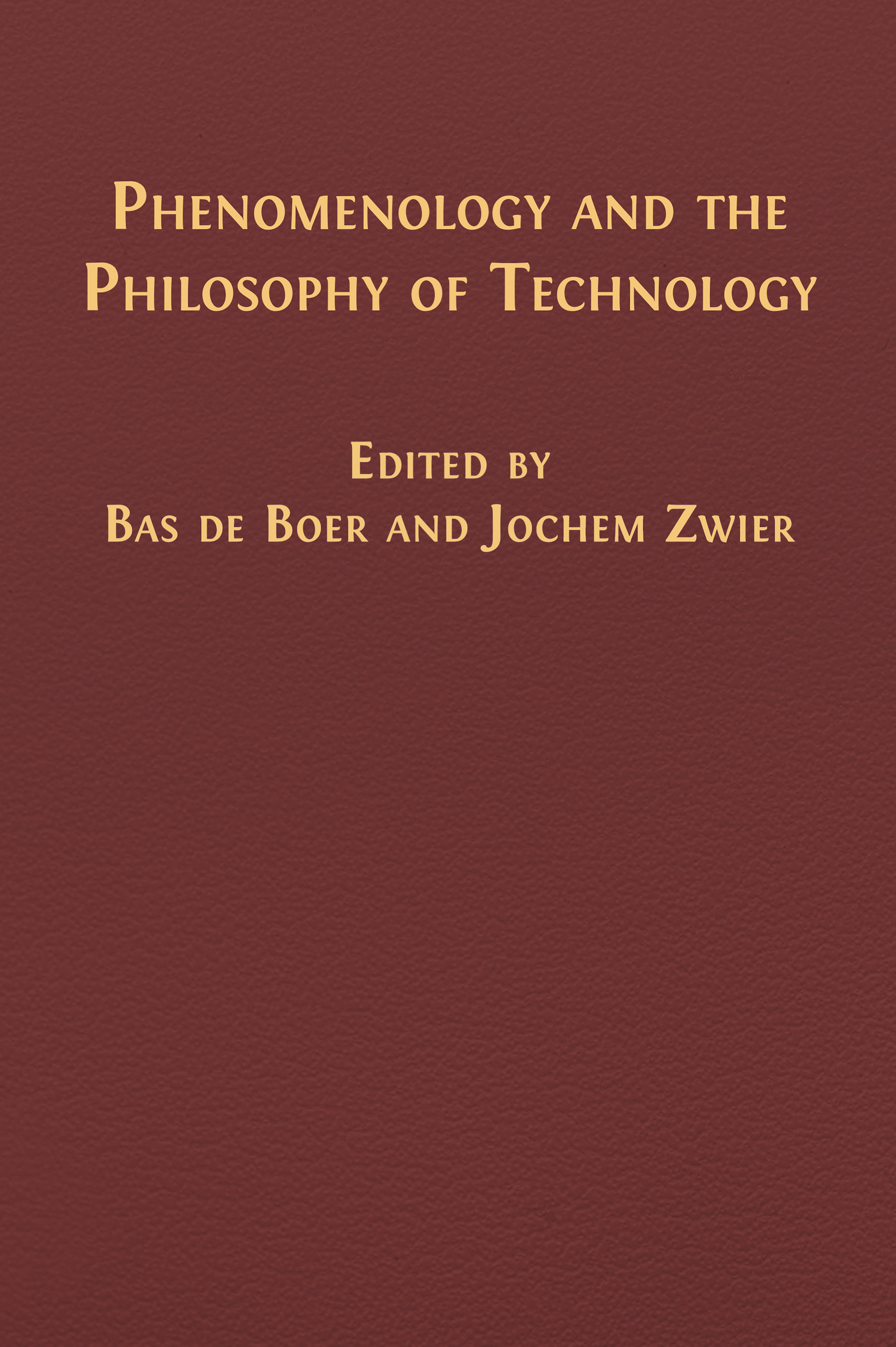 Phenomenology and the Philosophy of Technology (Open Book Publishers, 2024)